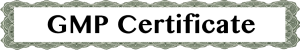 GMP Certificate